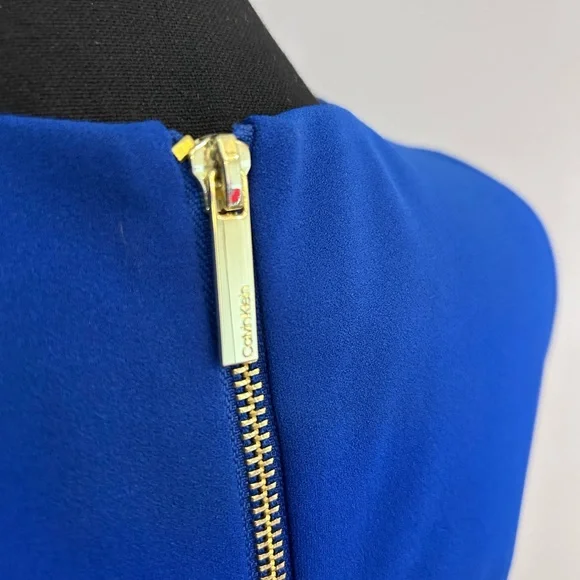 Calvin Klein Blue Sheath Midi Dress for Cocktail - Picture 7 of 9